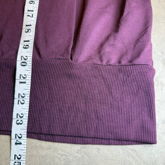 Soma Ultra Soft Fleece Jacket Merlot Full Zip Hoodie XXL Loungewear NEW - Picture 8 of 9